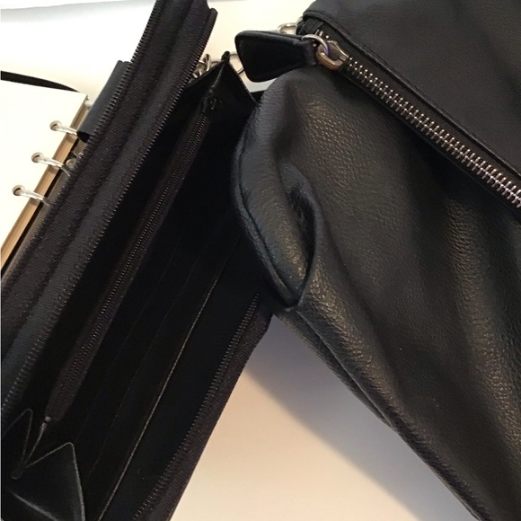 (3) Nine West shoulder bag wallet and planner black new w/o tags - Picture 10 of 15